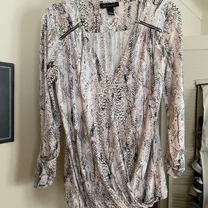 INC snakeskin print blouse!